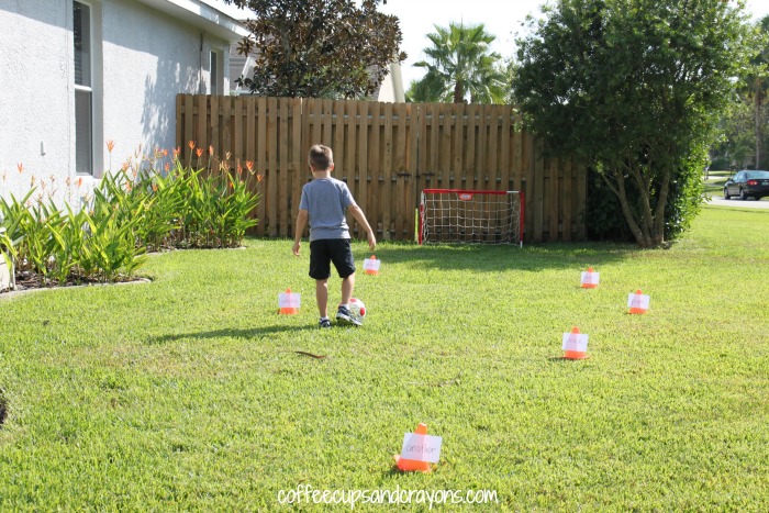 How to teach reading this summer - sight word soccer