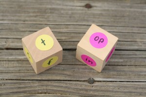 How to teach reading this summer - word family dice