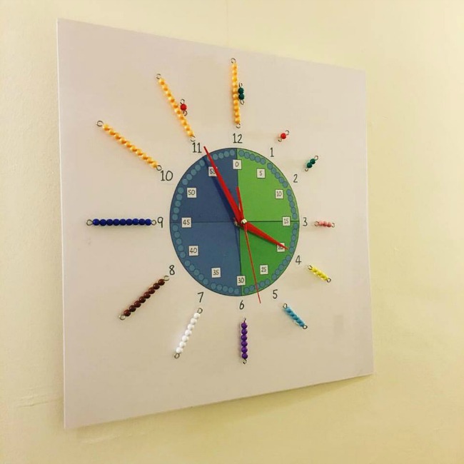 Learn to tell time - Montessori clock