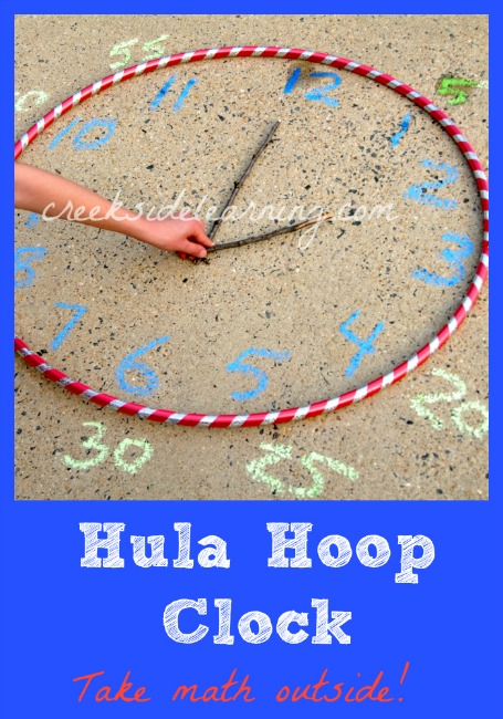 Learn to tell time with a hula hoop clock