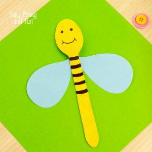 Making puppets - wooden spoon bee