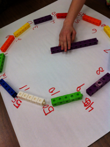 Teaching time to kids - math toys clock
