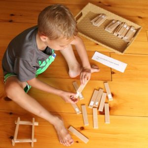 Teach kids about numbers, adding, and subtracting with this fun activity using blocks!