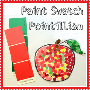 Apple theme - pointillism apples
