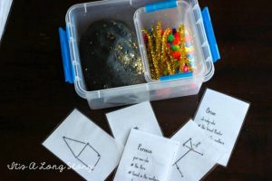 Constellations for kids - constellation dough