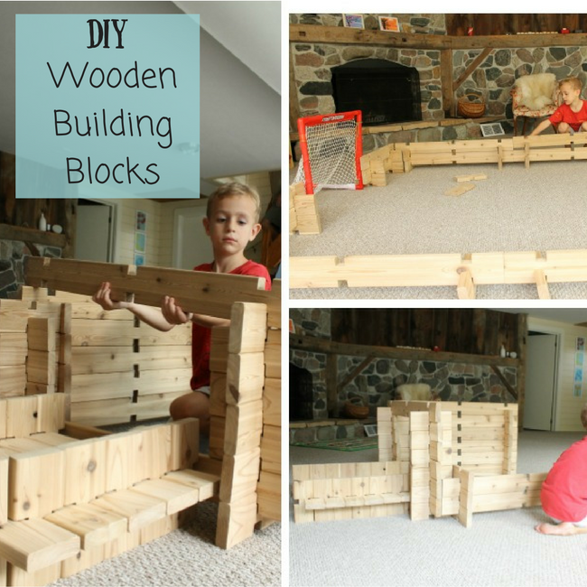 These DIY wooden building blocks for kids are the best toy for imagination and can be used for so many fun play ideas