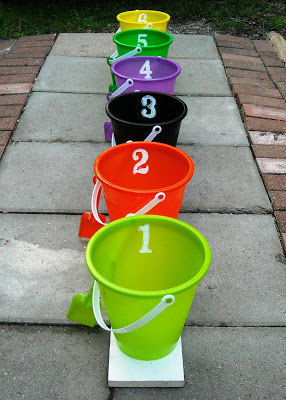 Halloween games for kids - counting toss game