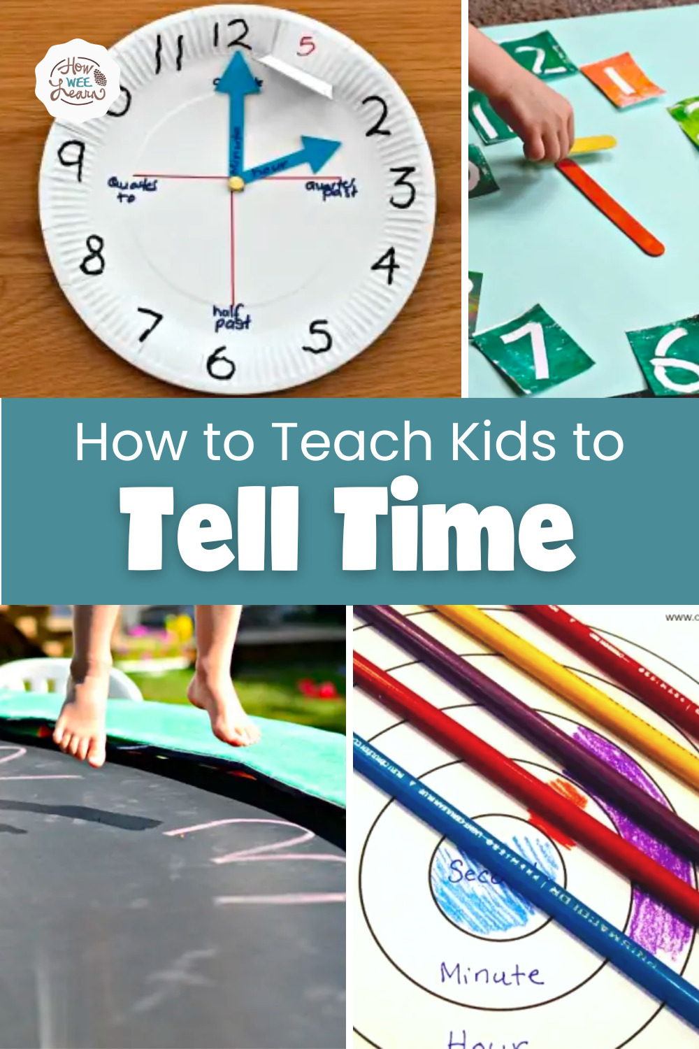 Teaching Time Clocks Teacher Children Learn Tell Time Magnetic Clock Set of 2 