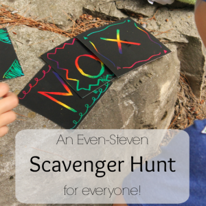 A great scavenger hunt to ensure fairness for all ages!
