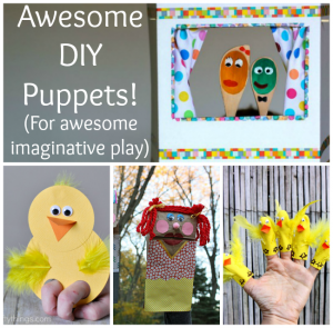 These awesome DIY puppets are perfect for kids to make and great for imaginative play! And make awesome preschooler crafts too!