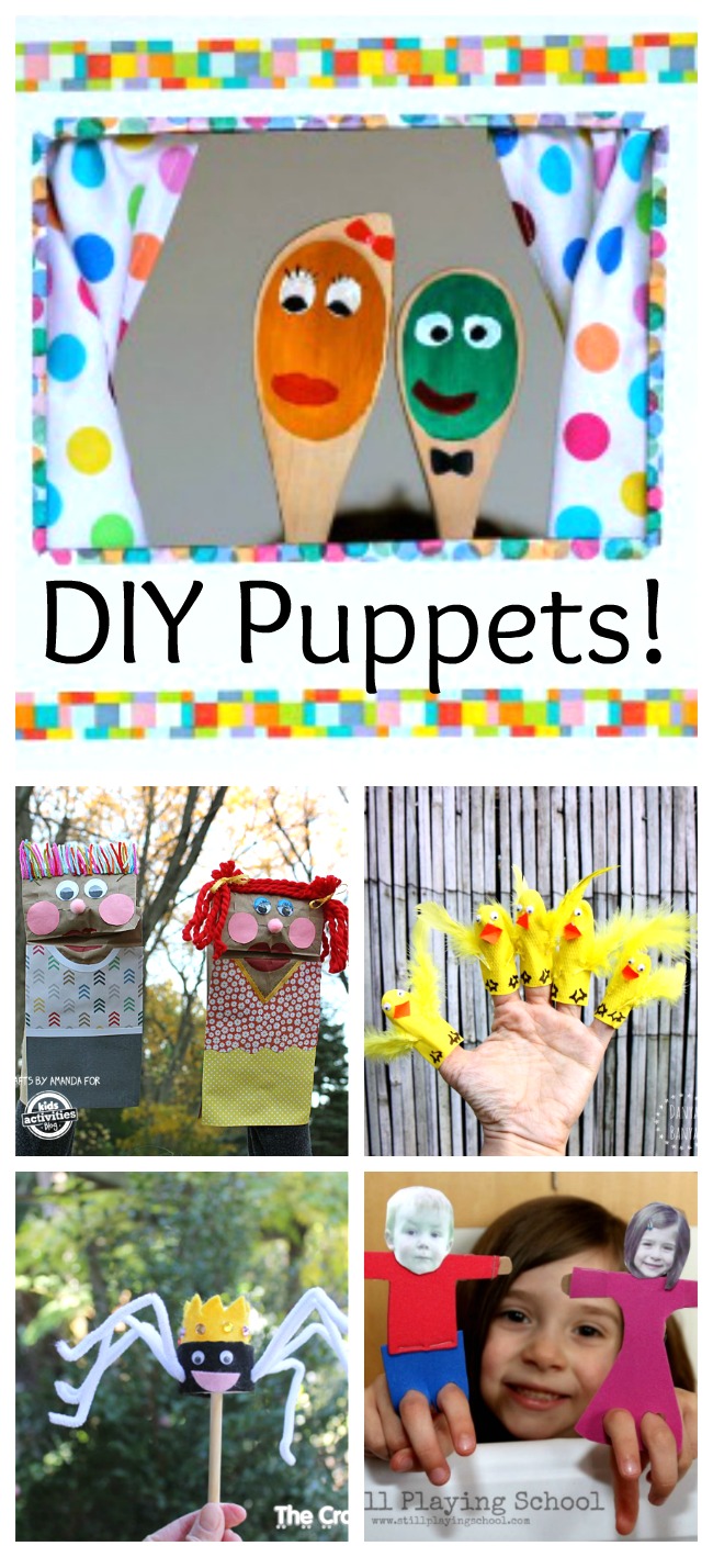 These awesome DIY puppets are perfect for kids to make and great for imaginative play!