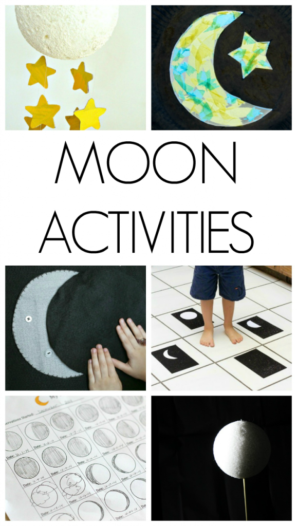 These are awesome moon activities for kids. Great ways to get kids excited about space and the moon