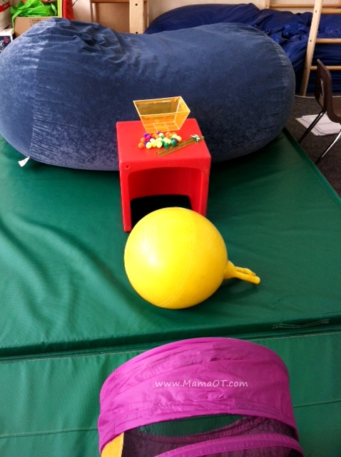 an obstacle course with fine motor skills for preschoolers