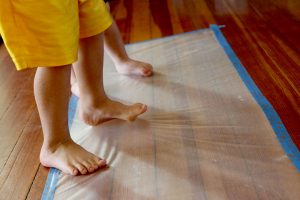 Sensory Activities for Toddlers - Sticky contact paper, or shelf liner, is a great for hands-on sensory play. Toss in buttons, paper, beads, pom-poms and materials of many textures to create sensory art on the sticky paper.
