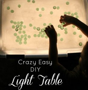 The easiest and BEST DIY Light table tutorial - 10 minutes to make and so inexpensive!