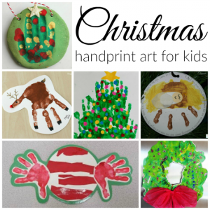 Christmas handprint art kids can make