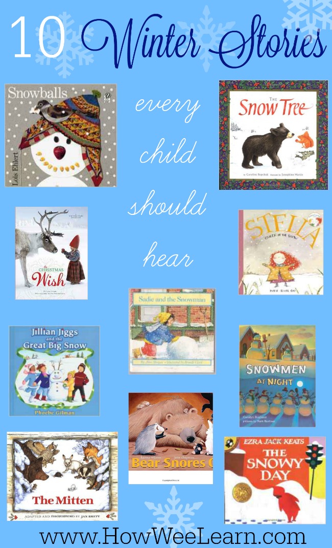 10 Breathtaking Winter Books for Kids! These are excellent preschool holiday stories.