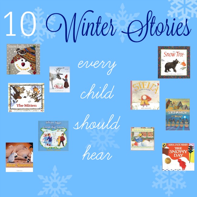 10 breathtaking Winter books for kids. Gorgeous stories all children should hear.