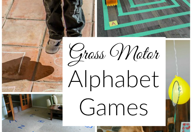 These alphabet games are perfect for active kids! Great activites for practicing letters and sounds with preschoolers.