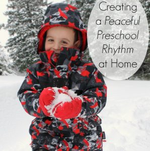 Our preschool day at home! This is a great routine for homeschool preschool