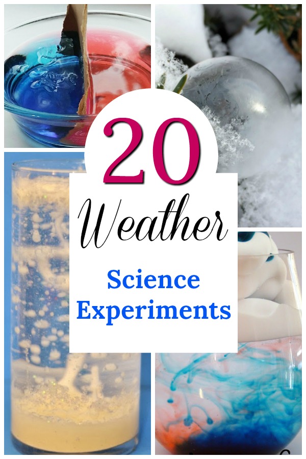 Easy science experiments about the weather for kids! These are such cool STEM activities about the seasons #science #STEM #preschool #weather #teaching #parenting