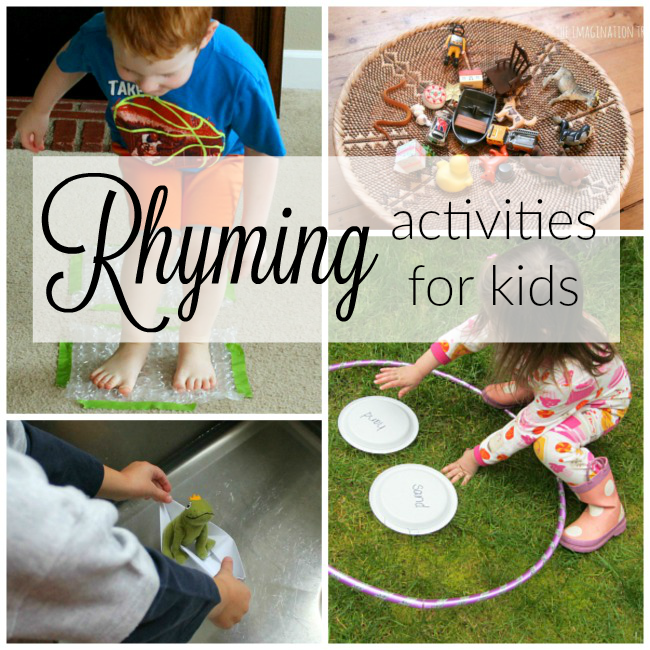 These are fabulous and fun rhyming activities for kids. Rhyming is so important for preschoolers - love these great hands on ways to practice this pre-reading skill.