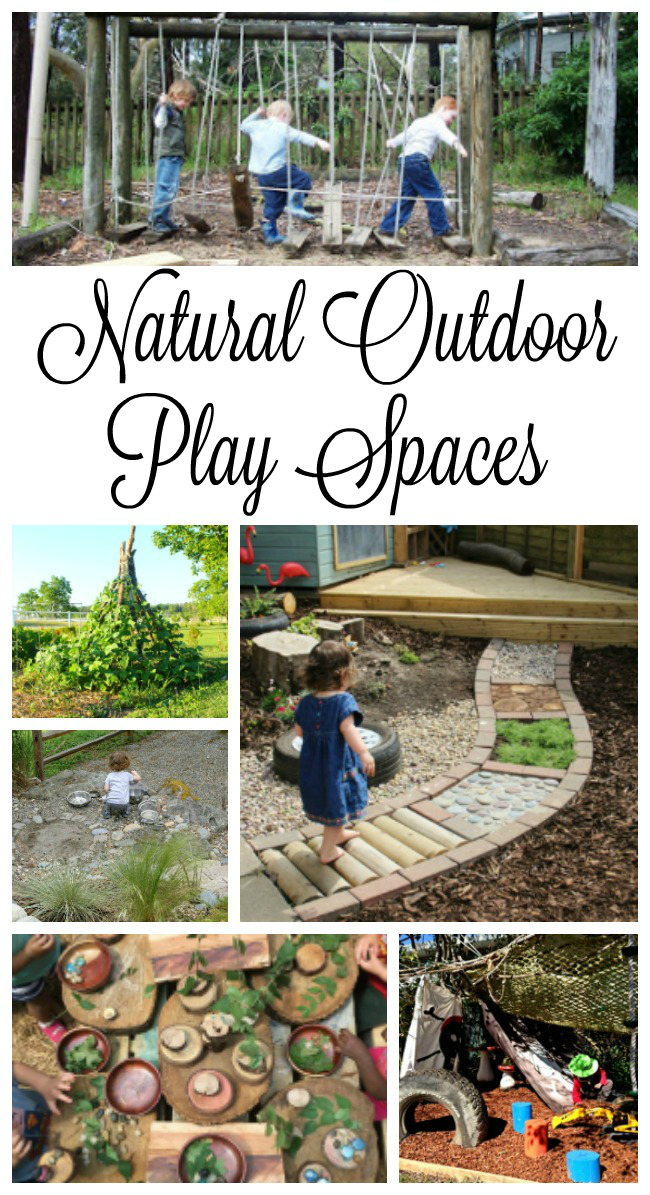 Natural outdoor play spaces