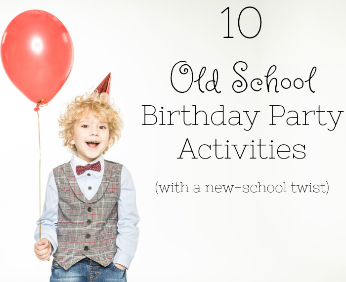 These are awesome home based birthday party activities for preschoolers. Just like when we were kids!