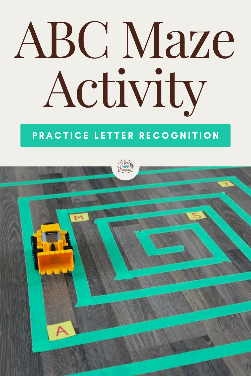 ABC Maze Activity: Practice Letter Recognition