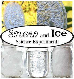 Simple and fun snow and ice science experiments for preschoolers this winter!