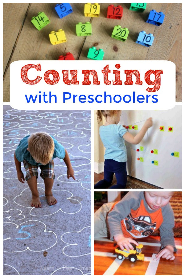 Counting activities for kids! These are the best and simplest counting activities for preschoolers - great for teaching kids their numbers. #numbers #counting #preschool #parenting