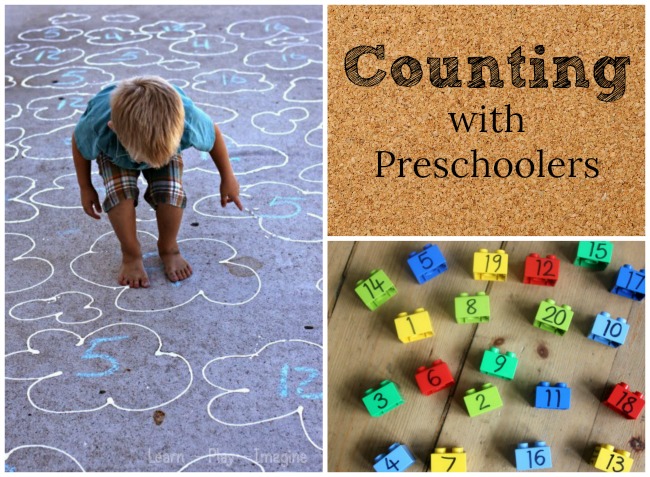Counting activities for kids! These are the best and simplest counting activities for preschoolers - great for teaching kids their numbers. #numbers #counting #preschool #parenting