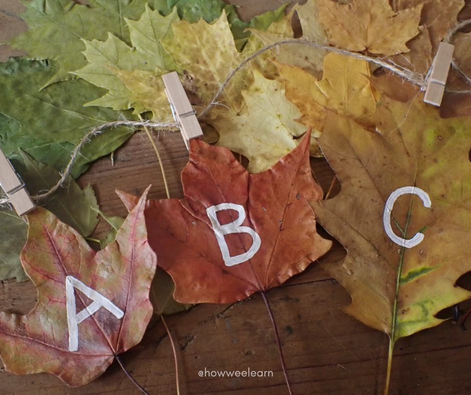 Nature School: ABC Leaf Alphabet Garland
