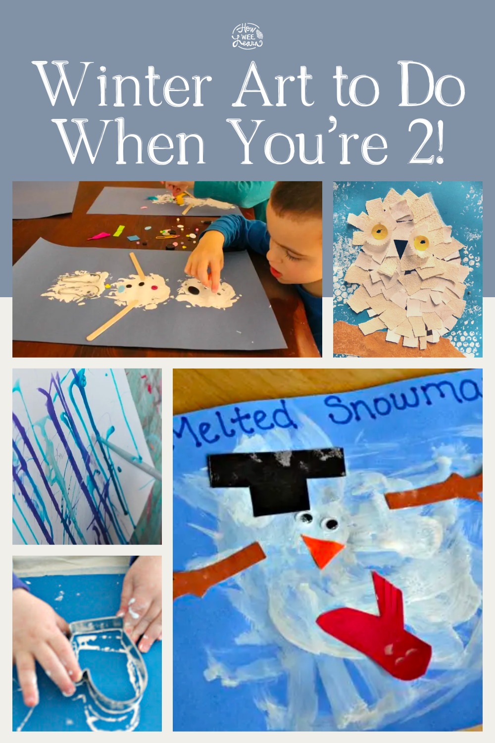 Winter Art for Toddlers - How Wee Learn