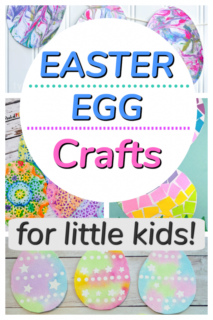 Easter egg crafts for kids to make! These paper crafts are great for spring and for toddlers and preschoolers. #howweelearn #eastercrafts #eastereggs #preschoolactivities #toddleractivities #preschoolcrafts #tpddlercrafts #artsandcrafts #artsandvraftsforkids #kidscrafts