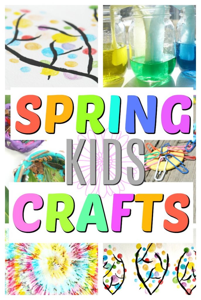 These are perfect crafts for spring! These colourful crafts for kids are simple and perfect for preschoolers and toddlers. #HowWeeLearn #craftsforkids #kidscrafts #artsandcraftsforkids #springcrafts #colorfulcrafts #color #colour #preschoolcrafts #toddlercrafts #processart