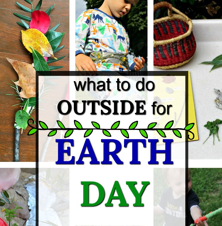 Awesome outdoor activities to celebrate Earth Day with kids! These Earth Day activities are great for outside exploring nature and are so easy! There is practically no set up - just grab the kids and go enjoy these fun outdoor activities for Earth Day! #HowWeeLearn #Earthday #getoutside #childhoodunplugged #EarthDayActivities #earthday2019 #forestschool #preschoolactivities #natureactivities #funinthesun #kidsactivities