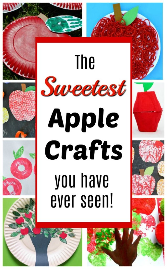 Fresh and sweet apple crafts for kids for Fall! These are such cute art projects and simple crafts for toddlers and preschoolers this Autumn. Perfect for back to school! #howweelearn #apple #craftsforkids #kidscrafts #fallcrafts #preschoolcrafts