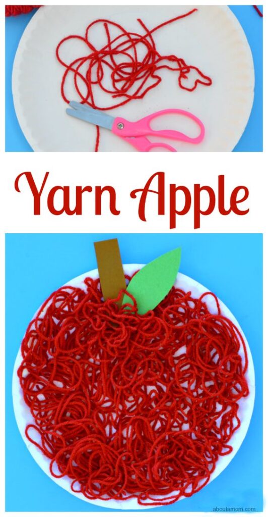 This apple craft is incredibly easy and provides a perfect opportunity for practicing scissor skills. Here you will find cute and simple apple crafts for kids, toddlers and preschoolers. #applecraft #fallcrafts #fallcraftsforkids #autumncrafts #preschoolcrafts #howweelearn