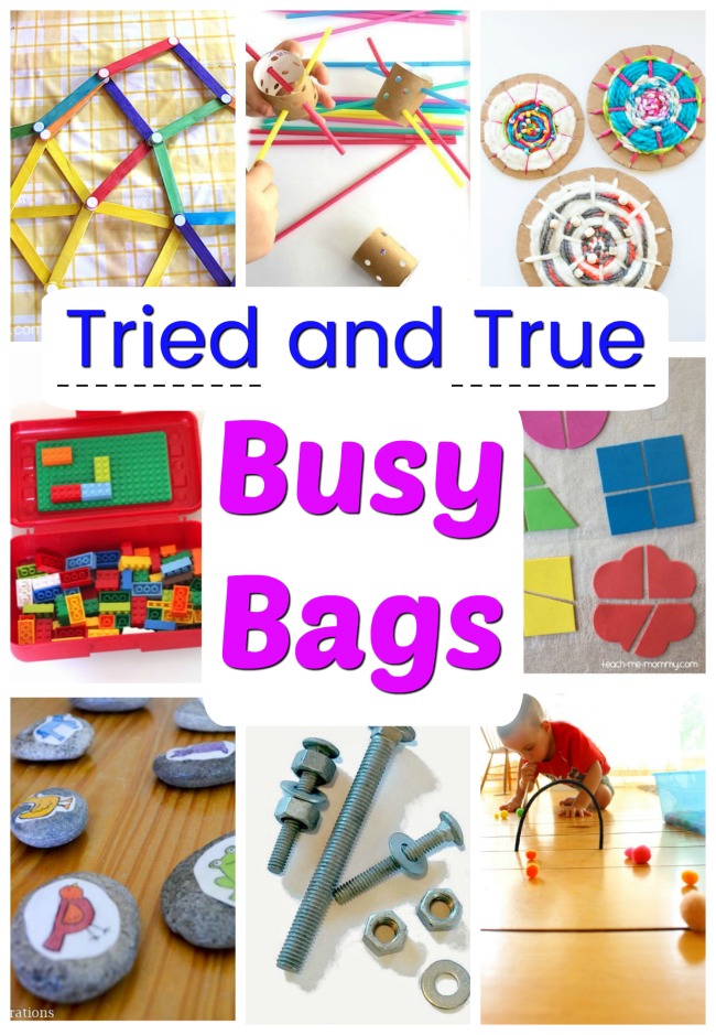 The absolute best Busy Bags for kids! Over 40 independent activities perfect for toddlers, preschoolers, and big kids too! #howweelearn #busybags #kidsactivities #quiettime #independentplay #preschoolactivities #preschoollearning