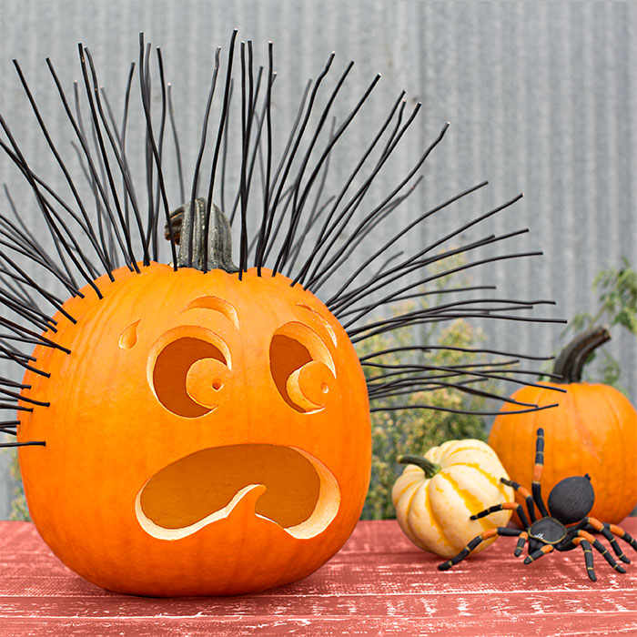 This is a great idea for turning any pumpkin into a funny scaredy pumpkin! Here is a list of more pumpkin decorating ideas that toddlers, preschoolers and kids of all ages can create! #howweelearn #pumpkincarving #pumpkindecorating #jackolantern # halloween #kidsactivities