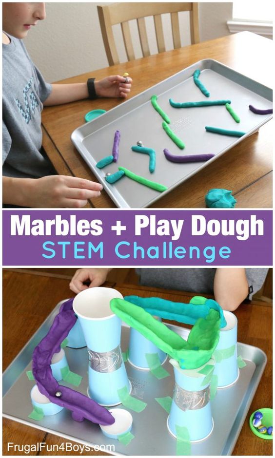 Using playdough and common materials found at home, your children can easily create fascinating and complex structures like these. STEM and STEAM activities like this one are perfect for engaging children's natural curiosity. Here is a list of rich activities for toddlers, preschoolers and kids of all ages. #howweelearn #stem #steam #scienceforkids #learningactivities