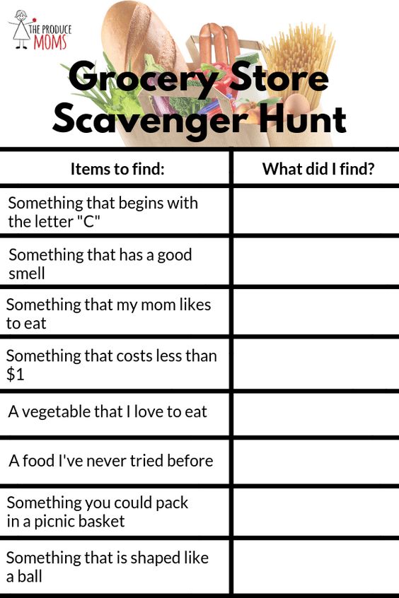 Keep your kiddos busy on their next grocery trip with this fun and adorable scavenger hunt! Not only are these activities thrilling, they keep kids active and encourage collaboration and problem solving.  Check out our massive list of ideas here! #howweelearn #scavengerhunt #kidsactivities #preschoolactivities