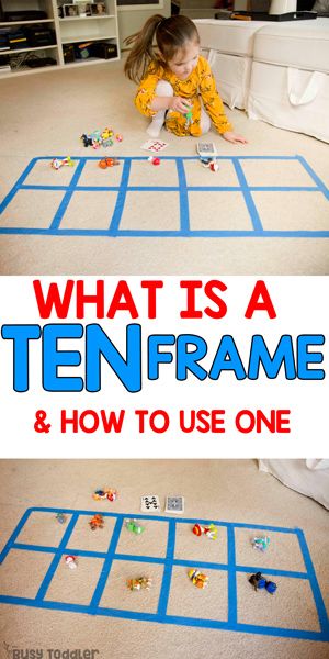 Learn how to use ten frames to enrich your child's understanding of numbers. Here you will find more play-based number activities for preschoolers to keep them practicing their counting, number recognition and one-to-one correspondence. #howweelearn #numbers #numbersense #numeracy #counting