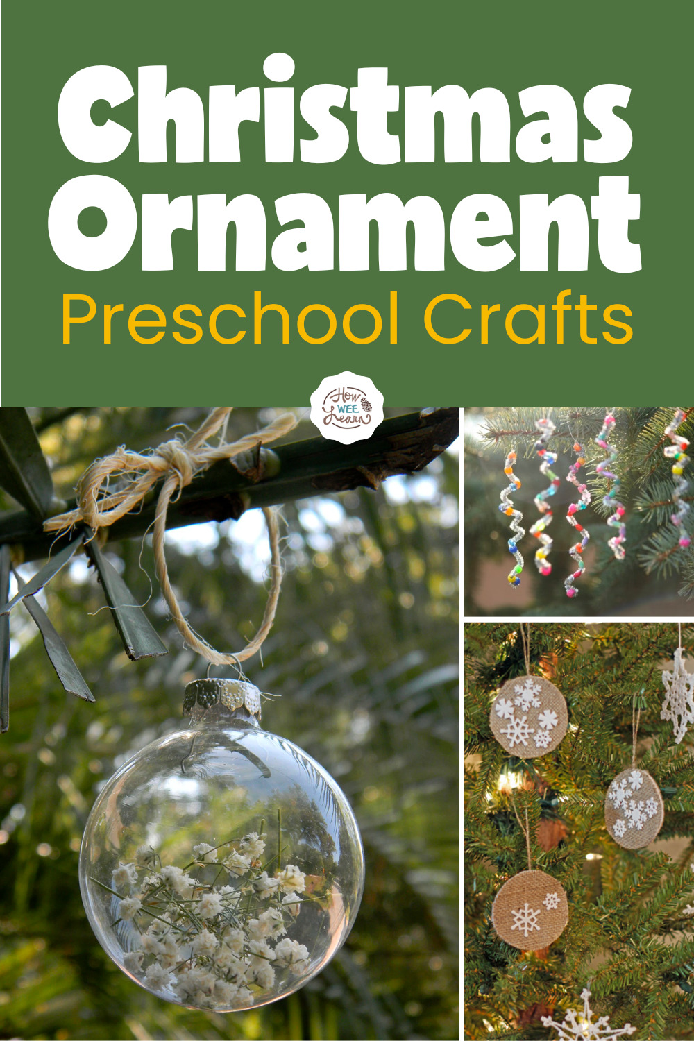 Christmas Ornament Preschool Crafts