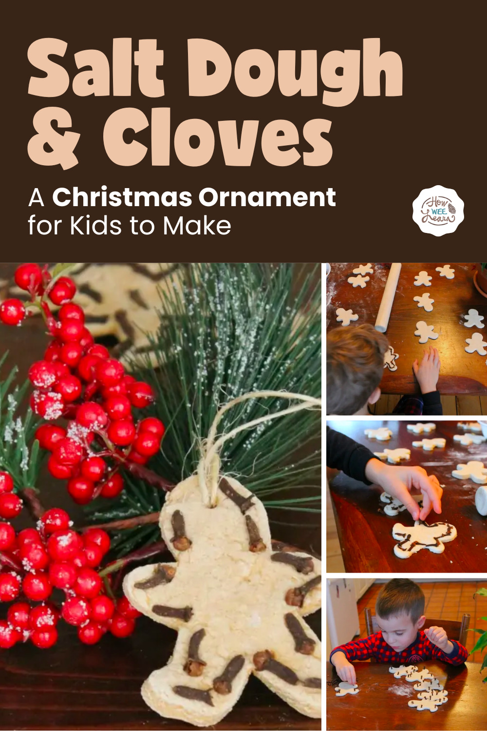 Salt Dough Christmas Ornaments for Kids to Make
