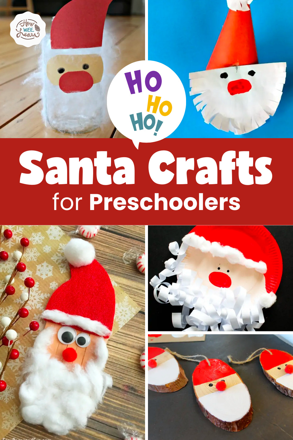 Christmas crafting fun! These Santa crafts are a definite must try with the kids this holiday season. #christmas #crats #holidaycrafts #santa #art #kids #kidsactivities #kidscrafts #winter