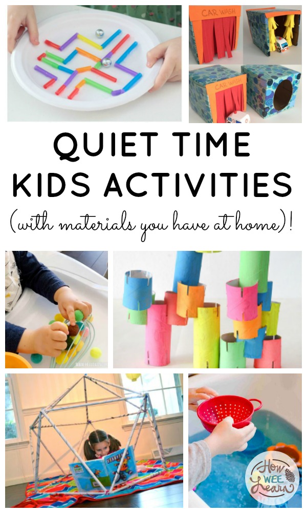 Quiet Time Kids Activities with Materials You Have at Home! - How Wee Learn