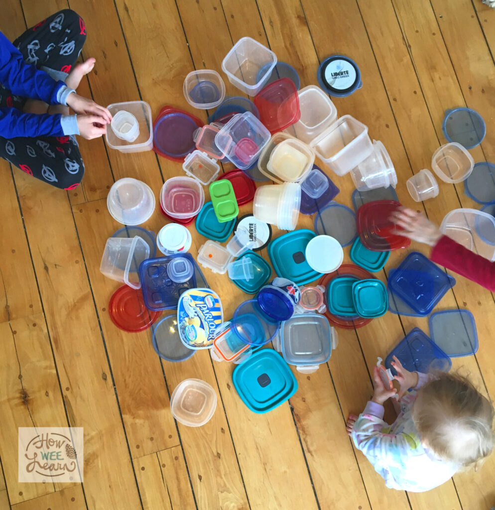 3 Ways to Learn with Plastic Containers! - How Wee Learn