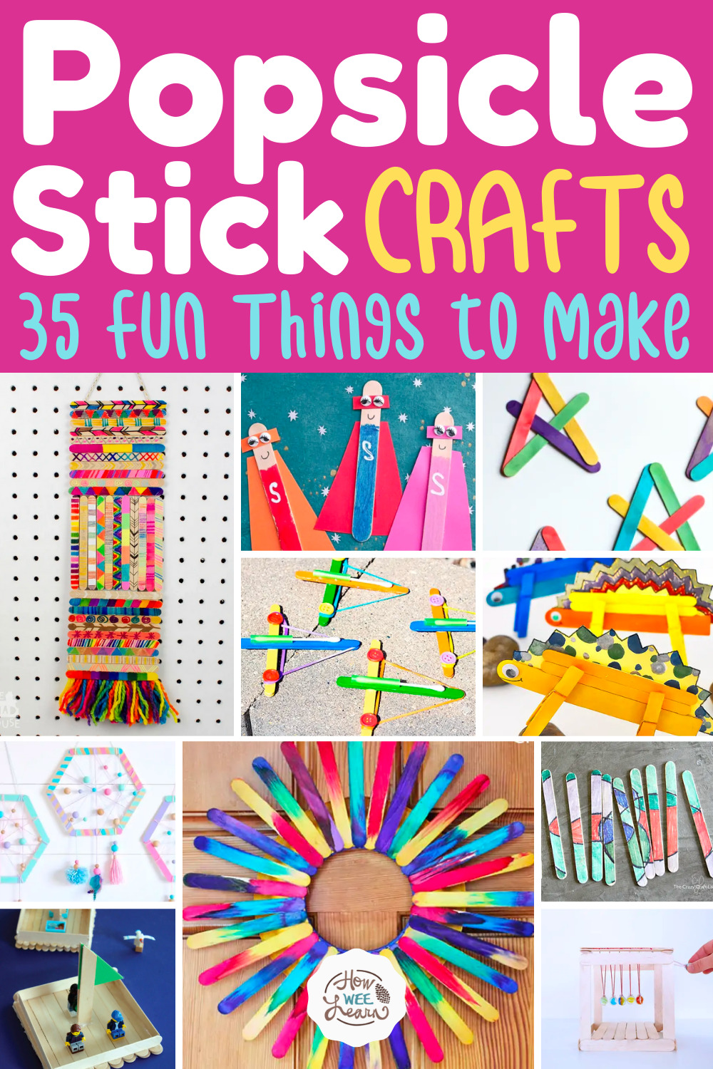 Popsicle Stick Crafts: 35 Fun Things for Kids to Make & Do - How Wee Learn